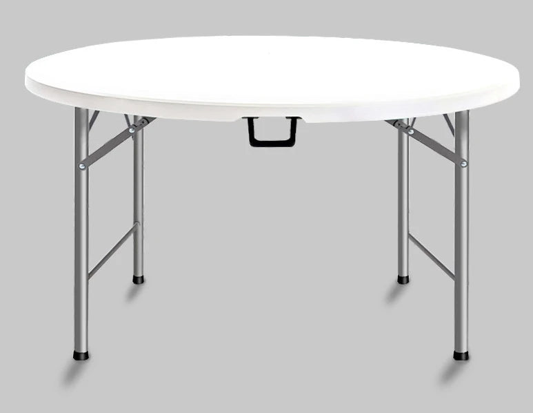 Hot Sales Cheap Durable HDPE Plastic Folding Round Table for Weddings Events