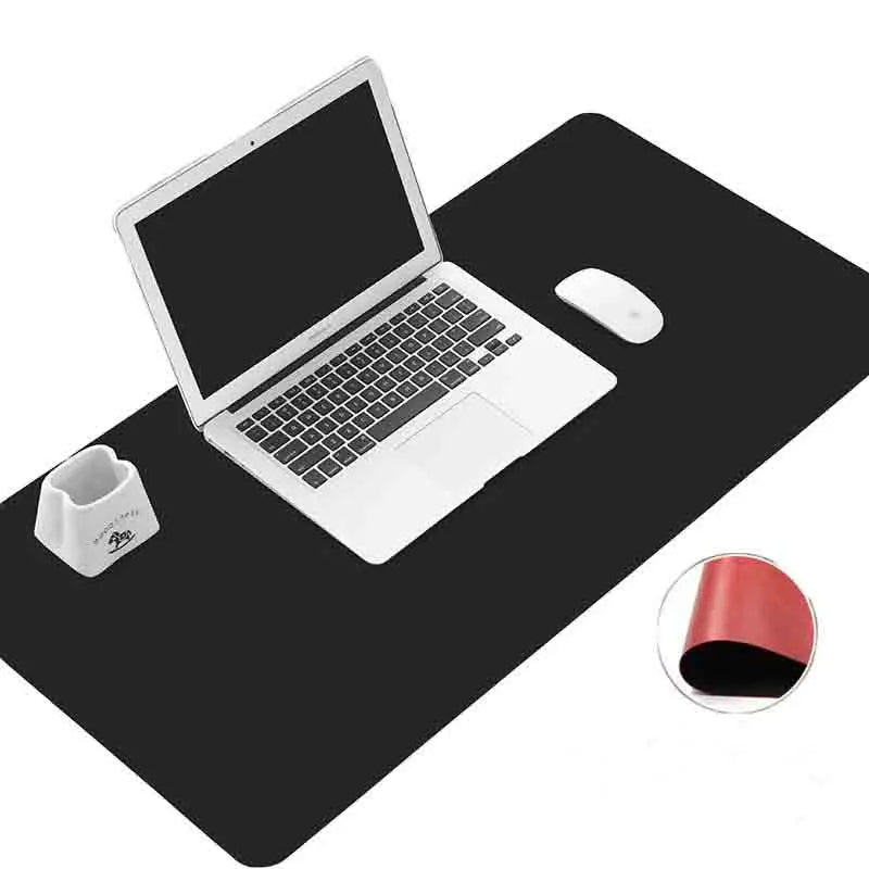Large Natural PU Leather  Mouse Pad Laptop Desk Mat Cork Deskpad Multi Color