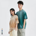 European CE Certified 100% Cotton Vintage Pickling Chinese Style Eco-Friendly Breathable Men's Oversized T-shirt Big/Custom