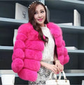 Fashion Winter Warm  Coat Real Fox Fur Jacket Women Natural Fur Coat Women