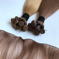 Double Drawn Russian Virgin Remy Full Cuticle Aligned Human Hair 100g Blonde Hand Tied Weft Hair Extensions MegaBDM