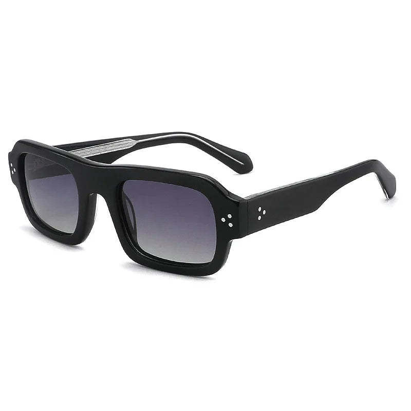 Small Frame Designer Glasses Men Rectangle Polarized Sunglasses 2025 Sun Glasses Unisex Acetate Chunky Sunglasses