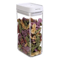 Kitchen Storage Containers Airtight Easy Open Lids Cereal Seal Pot White Pop-up Food Airtight Jars