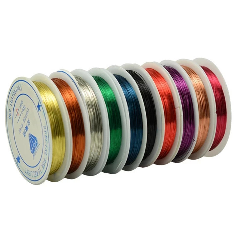 Colorful Bead Wire 0.3mm Flexible Copper Wire Gold Silver Trade Assurance Brass Silver Wire for Jewelry Making Accepted