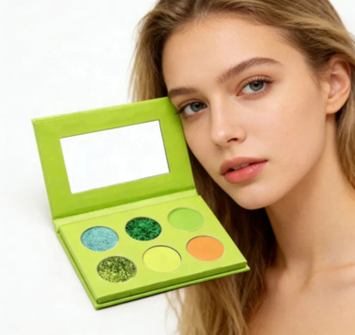 Custom Eyeshadow Palette High Pigmented Vegan 6 Color  Eyeshadow Palette No Logo