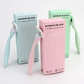 Woman's System razor Five Sensitive Stainless Steel Blade Metal Rubber Handle