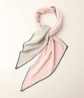 New Style Autumn Winter Lightweight Knitted 4-Color Blocking Custom Design Triangle Cashmere Scarf & Shawl for Women 30x136cm