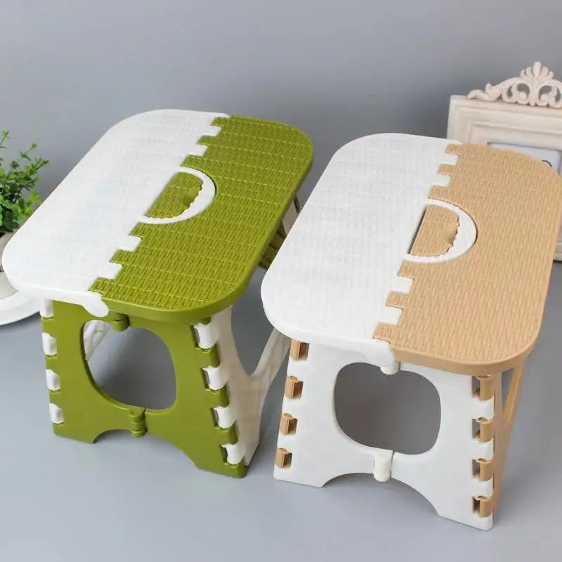 PP Folding Stools Portable Lightweight Chairs for Picnic BBQ Beach Bathroom Kitchen Office Garden Camping Fishing Outdoor