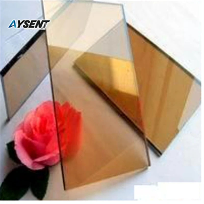 China Wholesale Premium Quality Brown Tinted Reflective Glass for Bathroom Industrial Use for Decoration