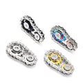Outdoor Toys Fidget Spinner Gyroscope Fingertip Sprocket Hand Spinner Chain Gear Metal Spinning Top Wheel Gear Chain Gyroscope