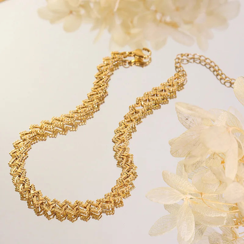 New Fashion Women Barefoot Jewelry 18k Gold Stainless Steel Charm Foot Chain Anklet Bracelet