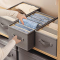 Foldable Closet Drawer Storage 6 Grids Basket Box Wardrobe Organizer Hot Sale Washable Fabric Clothes Storage Boxes Bin