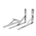 Zuo Gang Stainless Steel Triangle Bracket Adjustable Stainless Steel L Angle Wall Mounting Shelf Metal Folding Table Brackets