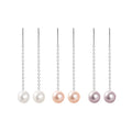 2022 New Korean Fashion 925 Sterling Silver Jewelry Women Earring Dainty Natural Pearl Charm Earring