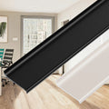 Baseboard Manufacturer's 7cm Tall Easy Installation Modern Aluminum Snap-on Style Skirting Board for Bathroom Public Facilities