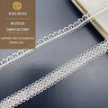 Bar Code Double Computer Embroidered Lace Dress Accessories with Beaded Florets for Lolita for Shoes