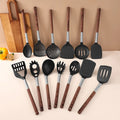 13-Piece Stainless Steel Nylon Kitchen Utensil Set Coated Handle Non-Stick Spatula Soup Spoon for Cooking Potatoes Pressing