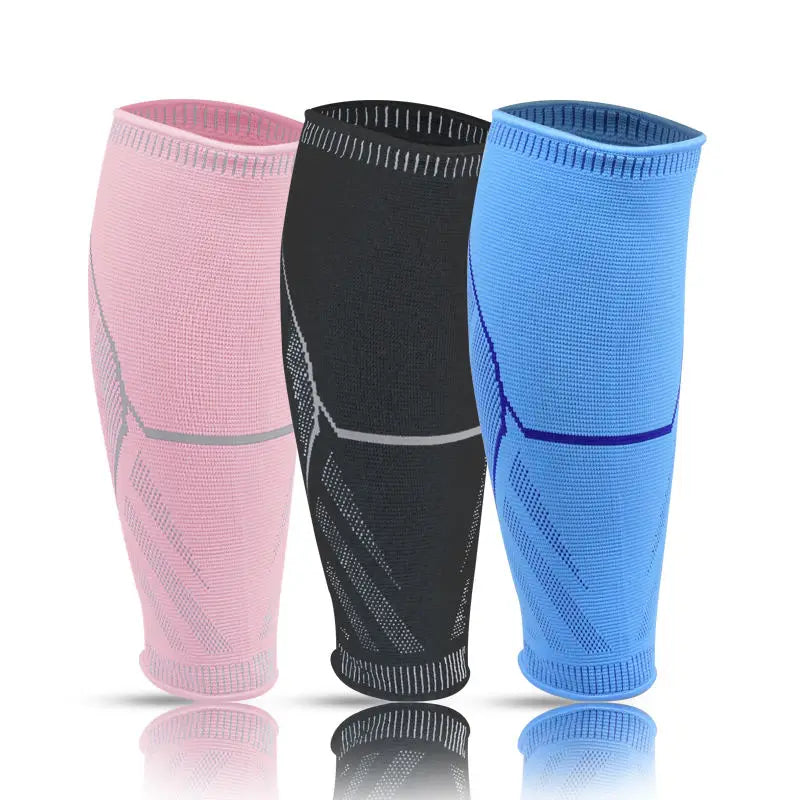 NJ Custom Logo Comfortable Knitted Leg Protectors Calf Protection Volleyball Basketball Football Leg Sleeve for Sports