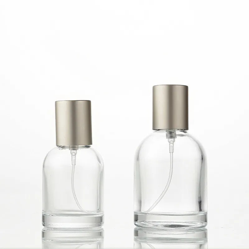 Factory Direct Sales Round Transparent Perfume Glass Bottles Perfume Spray Bottle