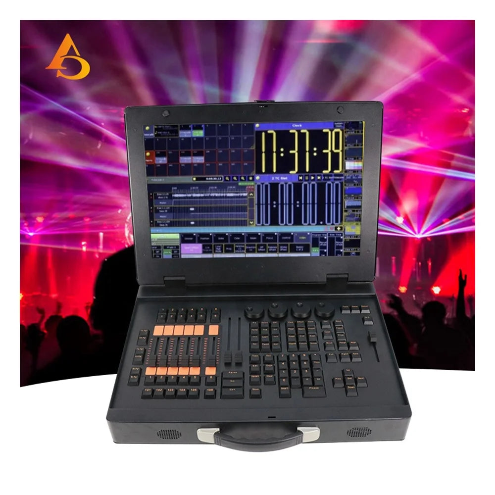 64GB / 120GB SSD Aluminum DMX Lighting Controller MA Control Console With Flight Case for Disco Bar Hotel Wedding
