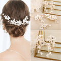Bridal Headwear Hair Comb Earrings Hair Comb Handcrafted European and American Fashion fairy Weddingheadwear
