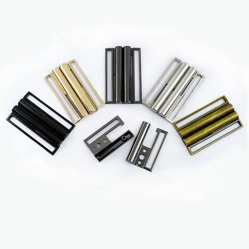 Deepeel F1-31 30/40/50/60/80mm Garment Decorative Accessories Three-Step Adjustment Coat Alloy Buckles Belt Buckles for Coat