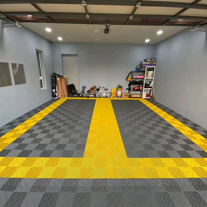 Hot Sale Garage Interlocking Floor Tiles Cheap Price Click Installation Vinyl Flooring for Villas Graphic Design Solution