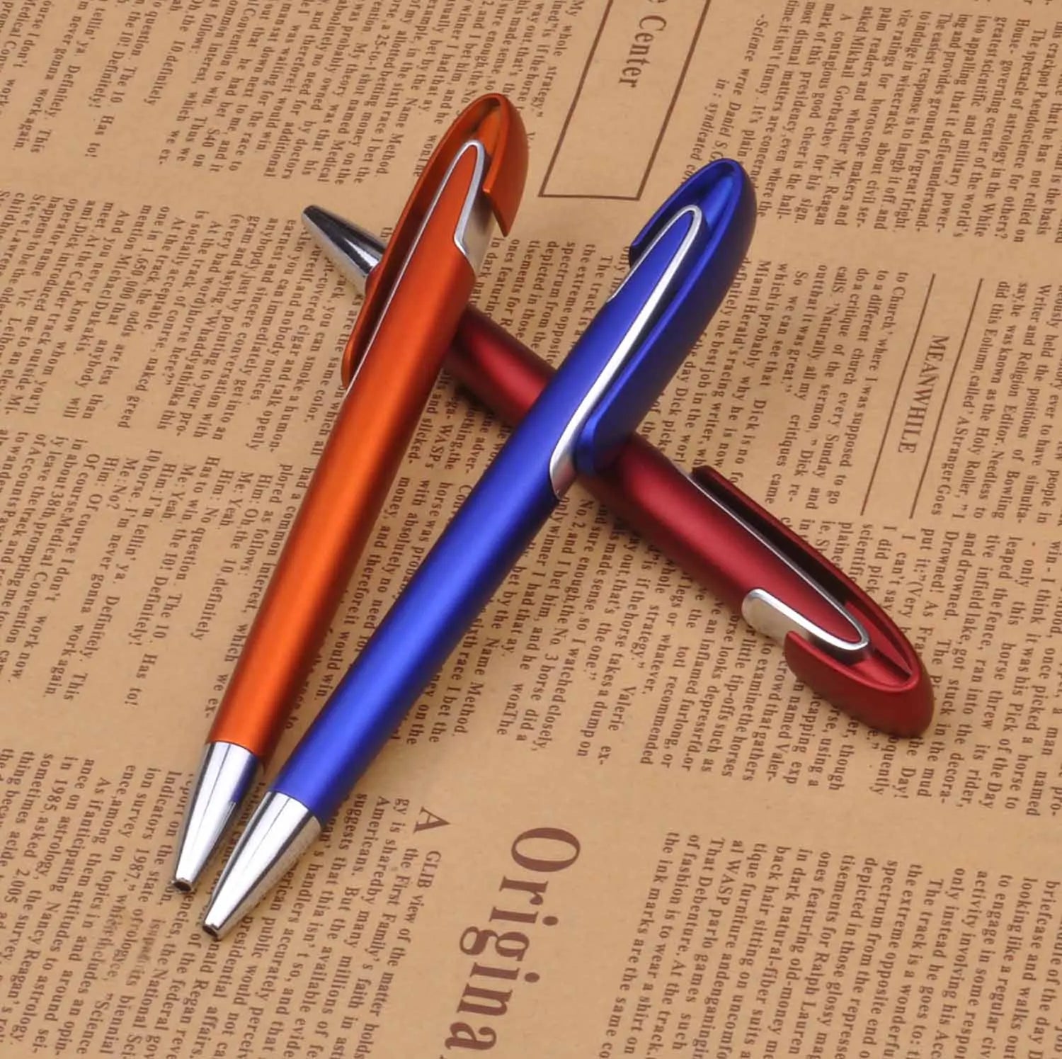 Hot Sales Promotional Custom Click Plastic Ballpoint Pen with Brand Logo Multi-color Options Refillable