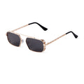 STY3550 Steampunk Shades Men clear Blue Light Glasses Frame Hollow Legs Fashion Metal Rectangle Sunglasses Women