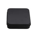 70x70mm Mini Square Metal Hinged Gift Tin Box White Matte Black Silver for Storing Candy Cookie for Craft Gift Storage Stickers