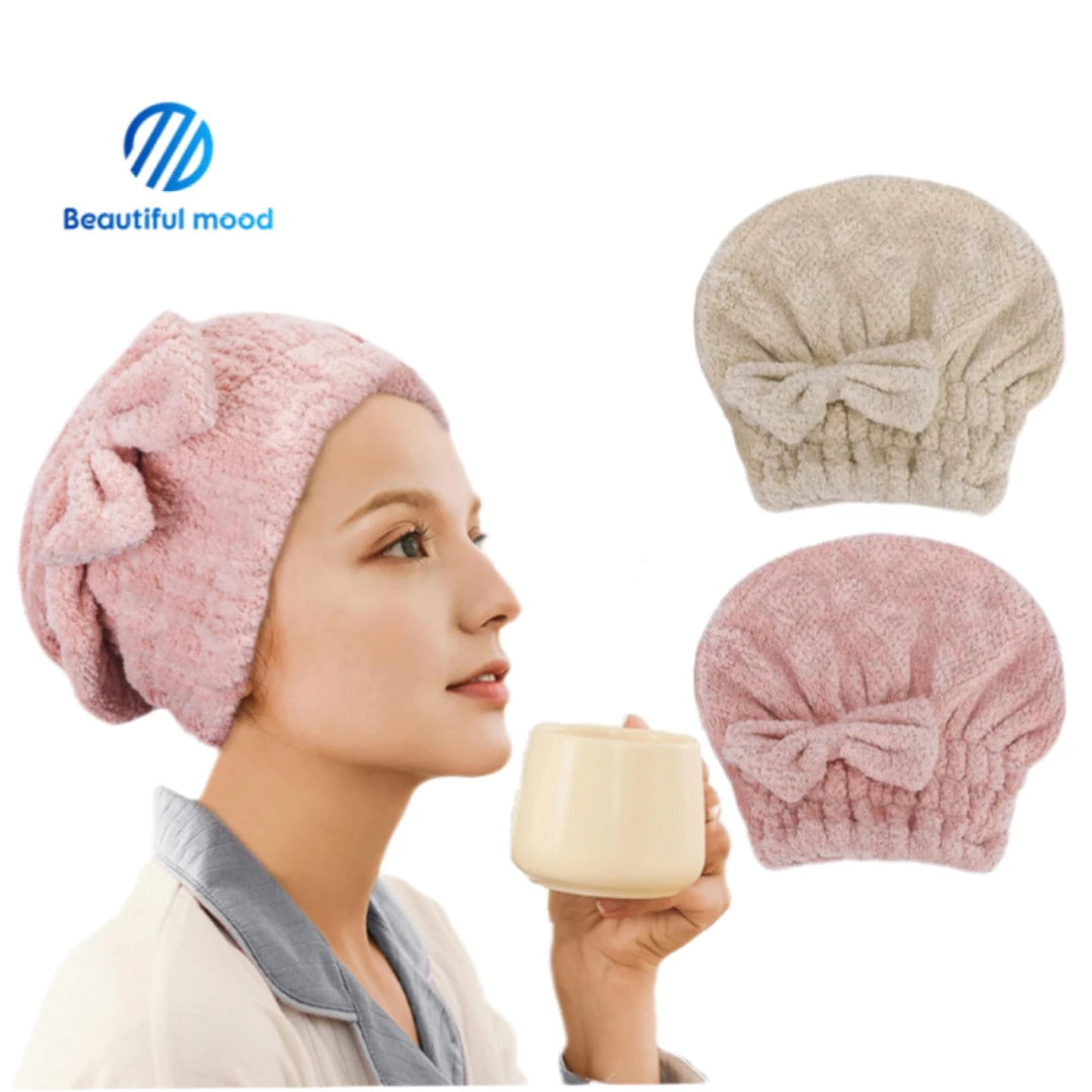 Wholesale Turban 300gsm Microfiber Dry Hair Towel Shower Spa Head Wrap