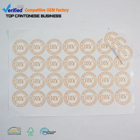 Personalizadas Labels Supplier Custom Brand Logo Printing Waterproof Vinyl Sticker for Decorative
