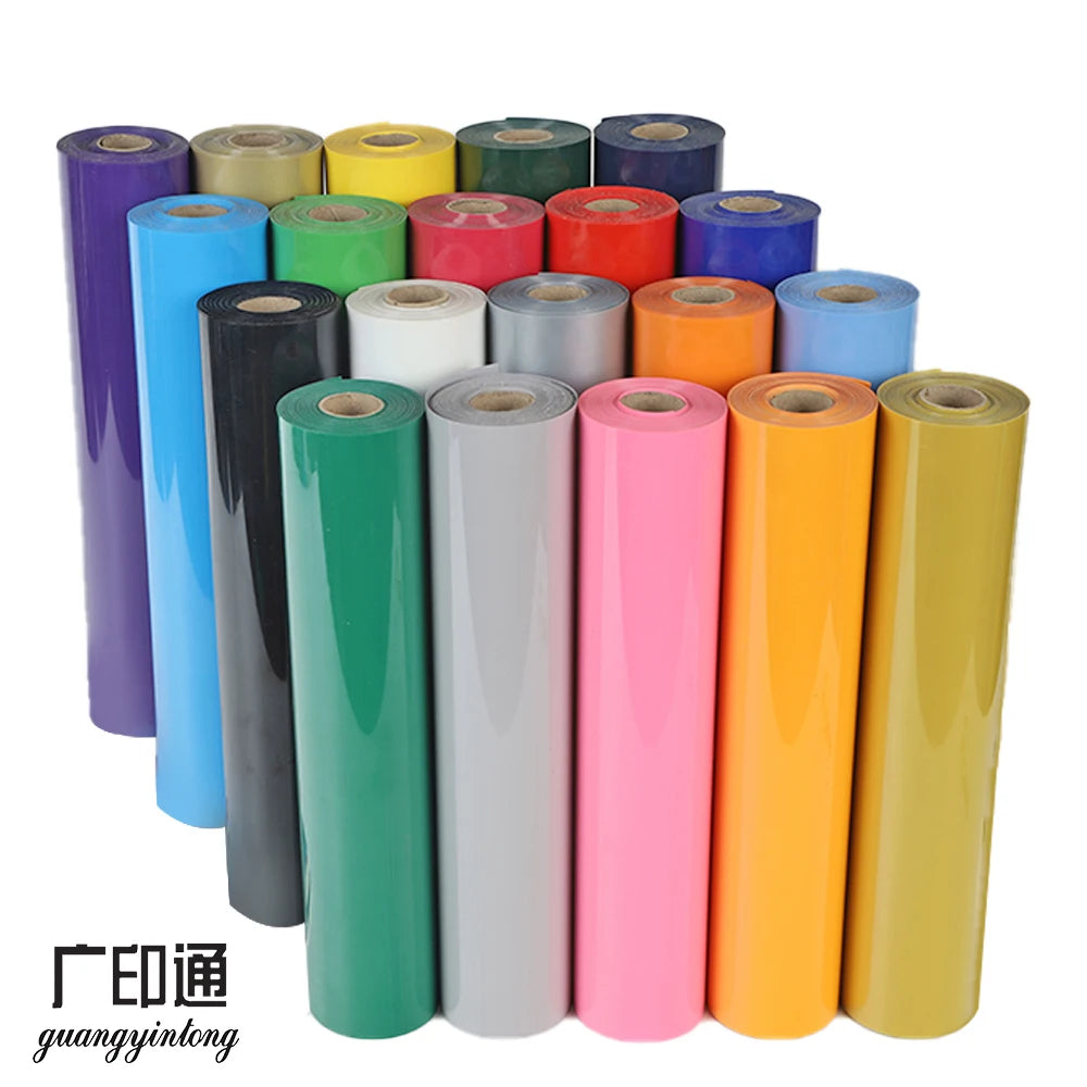 Guangyitong Cold Peel PVC Heat Transfer Paper Sticky Steel Cut Htv Rolls Silver Cheetah Print Thermoflex Easy Storage High Use