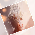 925gifts Bridal Crystal Hand Bouquet Wedding Metal Flowers Leaves Party Jewelry