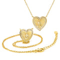 26 English Heart-shaped Letter Necklace for Women Classic European American Fashion Clavicle Chain Zircon Pendant Plata 925 Gift