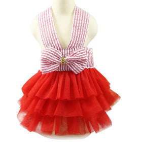 High End Luxury Wholesale Summer Small Dog Pet Princess Dress Clothes Chihuahua Wedding Colorful Skirt
