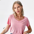 Factory Price Modal Fabric Short Sleeve T-Shirt Quickly Dry Soft Breathable V-Neck Collar Summer Pajamas