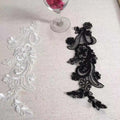 Wedding Lace Embroidered Applique Flower Sew on Patches Textile LT2332A