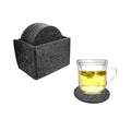 Set of 6pcs 8pcs 10pcs 12pcs Round Felt Coasters with Holder Glasses and Cup Coasters