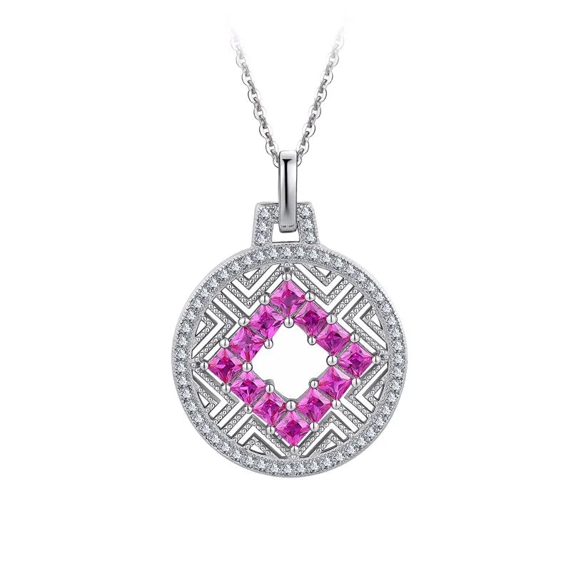 Wholesale Fashion Jewelry Hot Selling Sterling 925 Silver Round Disc Pendant for Necklaces