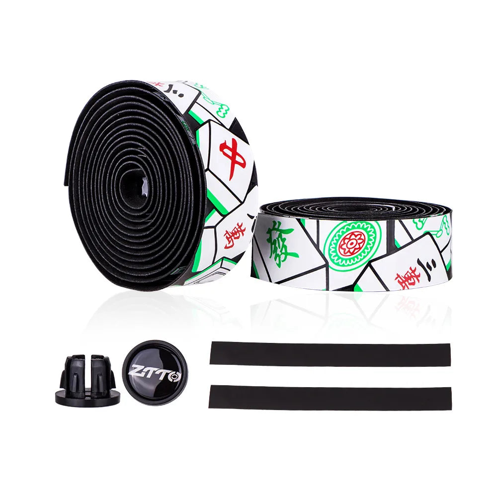 ZTTO High Quality Durable Road Bike Bar Tape EVA PU Mahjong Handlebar Shockproof BD9 Chinese Style Bartape for Road Bicycles
