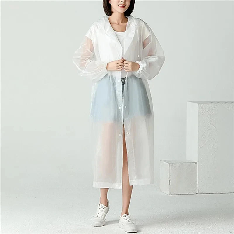 High Quality Raincoat EVA Unisex Raincoat Thickened Waterproof Rain Coat Women Men Camping Waterproof Rainwear Suit