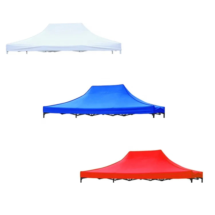 Canopy Tent Roof Cover Sheet 10x10 Gazebo Pop up Tent Parts Replacement Waterproof Red Blue PVC Tent Cover