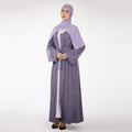 Diamond Beaded 2023 French Stylish Kaftan Modest Open Abaya Kimino Long Polyester Maxi Dress for Ramadan Eid Muslim Dress Abayas