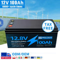 1280Wh 12v 100A 200A 400A 24V 12 Volts 200 Ah Lithium Ion Battery Pack LiFePO4 Solar Battery Lifepo4