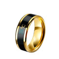 Temperature Ring Titanium Steel Mood Emotion Feeling Intelligent Temperature Sensitive Rings for Women Men Waterproof Jewelry