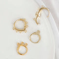 With Holes Clip on Earrings Charms for Jewelry Making Popular 14K Gold Plated Brass Lasting Color Gold Plated Ear Clip