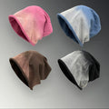 Custom logo Gradient Color Korean Version Fashionable Pile Hat Knit Slouchy Beanie Hats