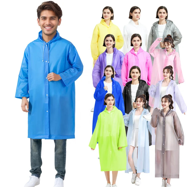 Low-Carbon EVA Rain Poncho Lightweight & Durable Bulk Purchase for Corporate ESG Programs