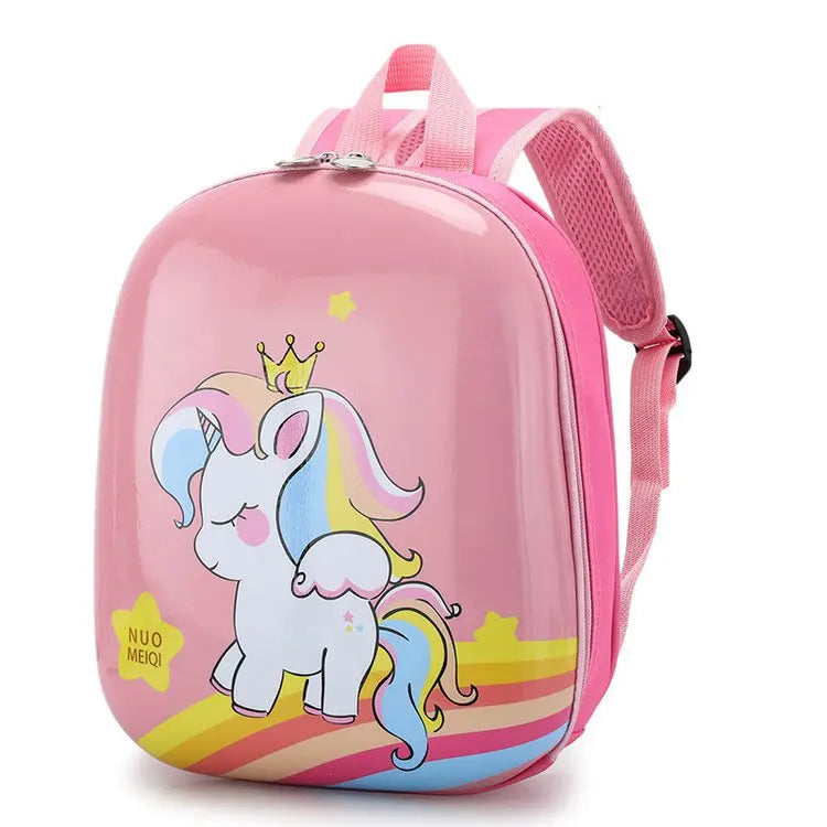 New Design Nylon/Oxford Cartoon Cute Kids Waterproof School Backpack Eggshell Kindergarten for Girls Boys Below 20L